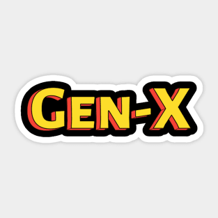 GenX-Men Sticker